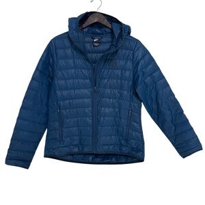 Nike Blue Hooded Puffer Jacket
